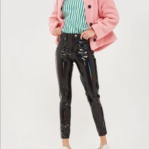 Topshop moto vinyl iridescent pants 🔥